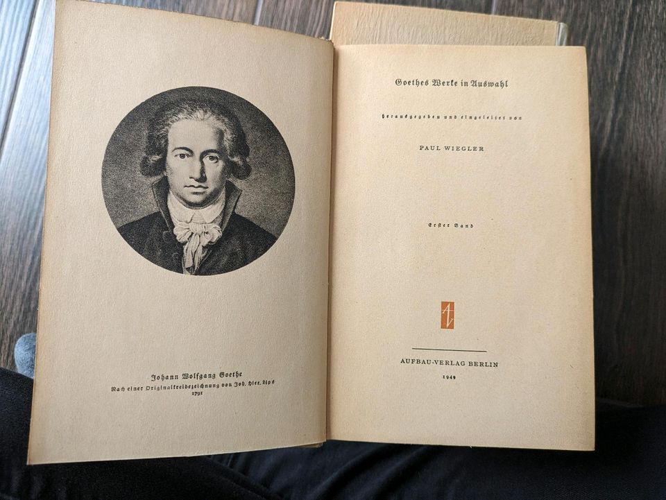 Goethe Sammelband 1-5 aus dem Jahr 1949 in Blankenfelde-Mahlow