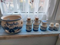 Keramik: Zwiebeln, Essig, Öl Kännchen Senf, Pfeffer, Salz Streuer Dresden - Blasewitz Vorschau