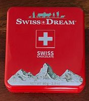 Leere Blechdose Swiss + Dream chocolate 80g Kreis Pinneberg - Moorrege Vorschau