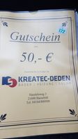 Gutschein über 50€ der Fa. Kreatec-Deden aus Harsefeld Niedersachsen - Harsefeld Vorschau