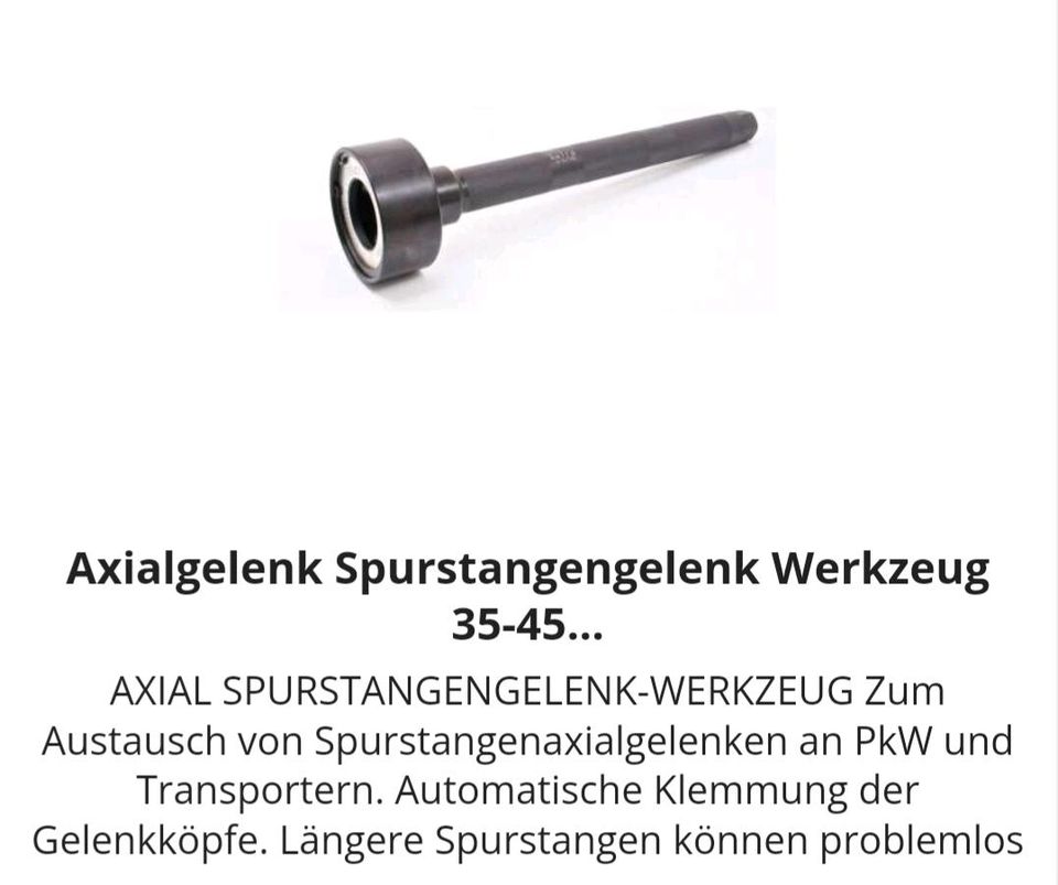 Axial Spurstangengelenk Werkzeug in Hamburg