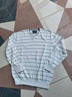 Herren Strickpulli weiß/grau gestreift, Gr.XL, Baden-Württemberg - Obersulm Vorschau