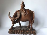 Antique Chinese Carved Wood Water Buffalo Ochse Figur 1900 ???? Niedersachsen - Stuhr Vorschau