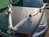 Autoschmuck Hochzeit Autogirlande Creme Rosa Pfingstrosen Neu Nordrhein-Westfalen - Neunkirchen-Seelscheid Vorschau