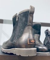 UGG Herren Boots Stiefel Leder Schafswolle Gr.43 schwarz Frankfurt am Main - Bornheim Vorschau