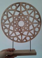 Boho Deko dünnes Holz Rund Mandala Nürnberg (Mittelfr) - Südstadt Vorschau