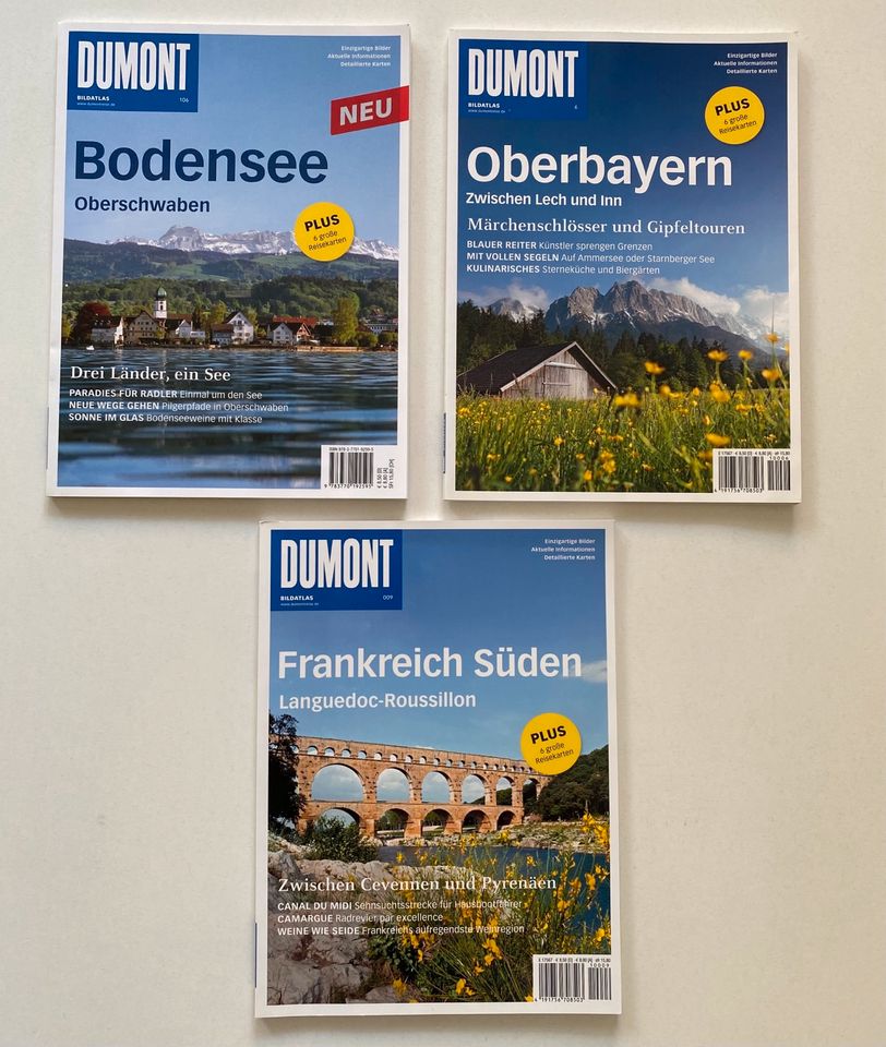 3x DUMONT Bildatlas „Bodensee“, „Oberbayern“, „Frankreich Süden“ in Grasbrunn
