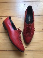 rote Lederschuhe flache Schuhe zum Schnüren Leder Echtleder rot Berlin - Pankow Vorschau