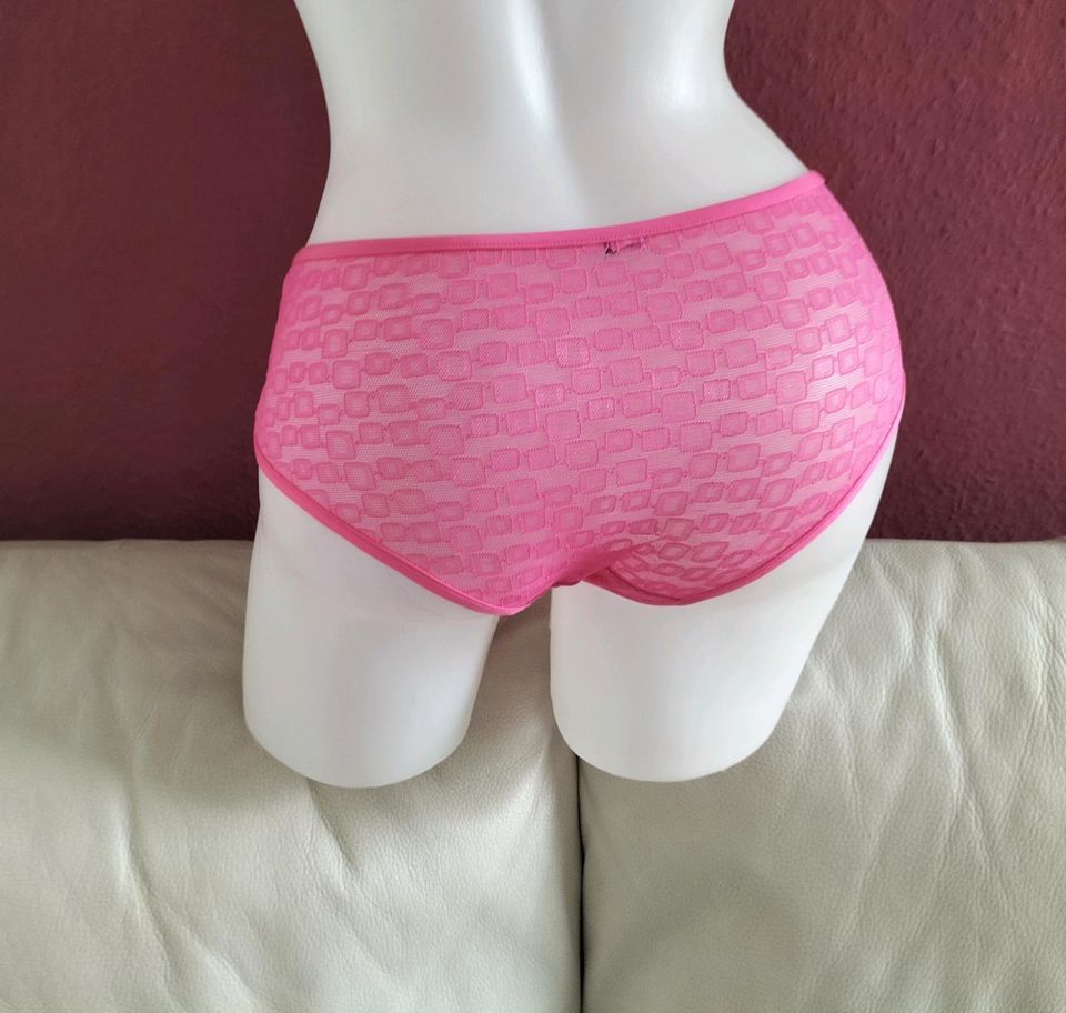 Panties Hipster pink rosa fuchsia knallpink neon Geomuster neon in Schwieberdingen