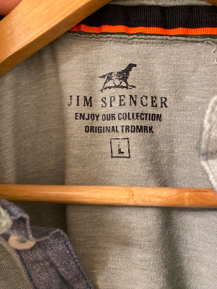 Jim Spenser, Poloshirt, Graugrün, Gr. M, *Top-Zustand* in Kirschau