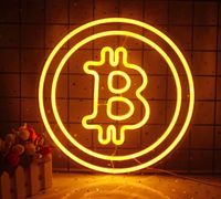 Bitcoin Krypto LED Neon Schild Wanddeko Lampe Wandleuchte Deko Hessen - Bebra Vorschau
