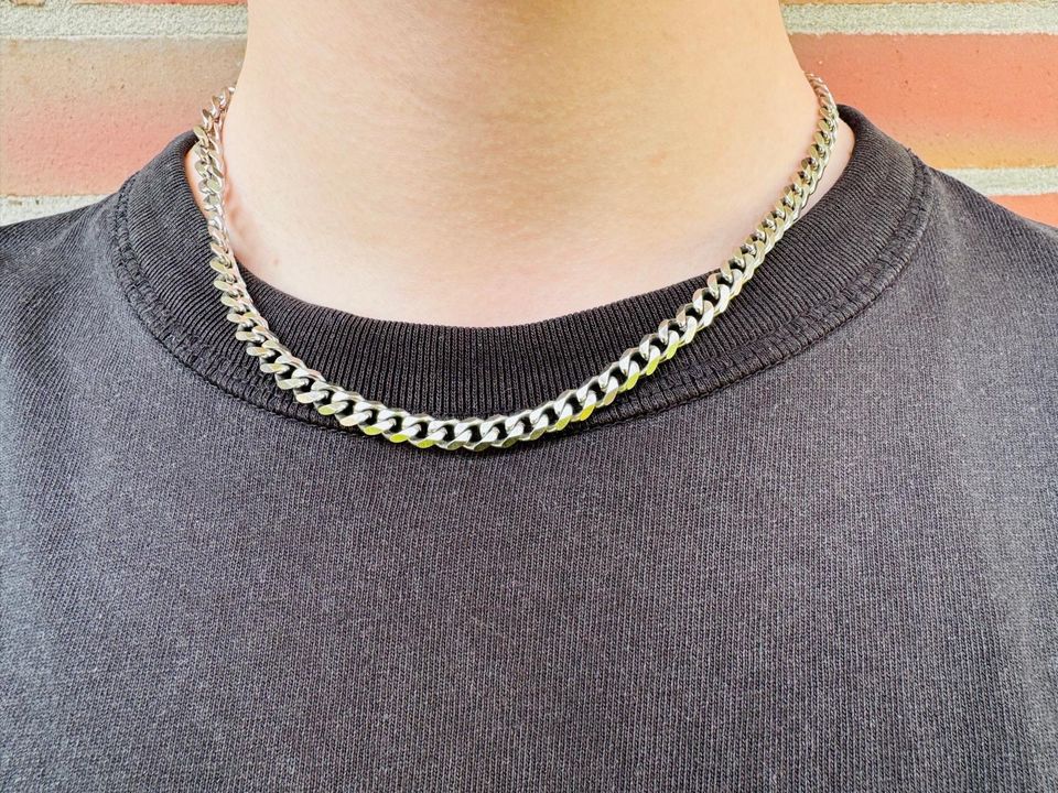 CUBAN LINK Halskette in Silber-Optik - Schmuck Damen/Herren Kette in Nordkirchen