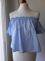 PULL & BEAR CROOP TOP S OFF SHOULDER BLAU Niedersachsen - Göttingen Vorschau