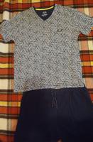 Pyjama: Herren-Sommer-Schlafanzug, blau, Gr. 56, Kurzarm+Shorts Bayern - Lindau Vorschau