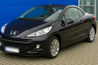 Peugeot 206 CC Cabrio, 131 000 km, TÜV Juni 2026, Schwarz Rheinland-Pfalz - Schweigen-Rechtenbach Vorschau