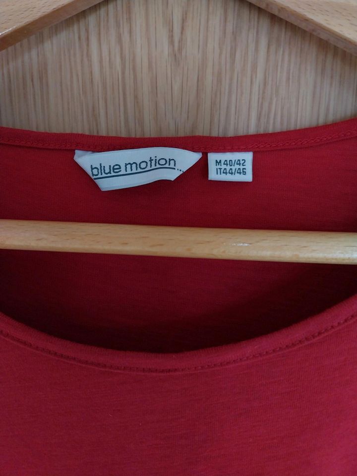 T-Shirt von Blue Motion in rot, 40/42 *wie neu* in Babenhausen