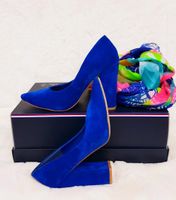 ASOS PUMPS High Heels STILETTO Wildleder Royal Blau Niedersachsen - Emden Vorschau