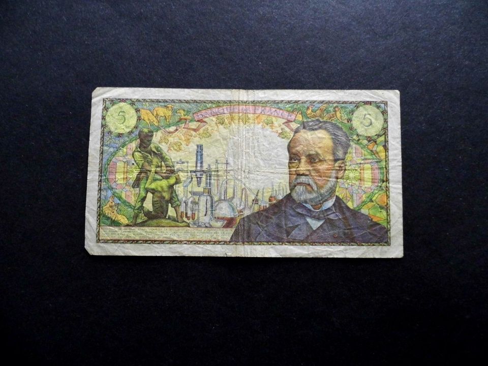 Banknote 5 Francs 1966 in Freilassing