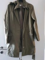 Leichter Mantel Long Jacke mit Kapuze olive 38 Nordrhein-Westfalen - Gladbeck Vorschau