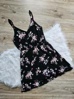 Sommerkleid Kleid mit Blumen Schwarz-Rose Gr. 36 Sachsen - Markersdorf bei Görlitz Vorschau