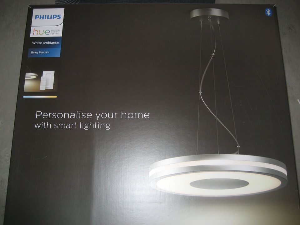 Philips Hue LED Pendelleuchte Being Silber TOP! in Haltern am See