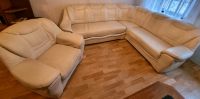 Couch mit Bettfunktion (Leder) Saarland - St. Wendel Vorschau