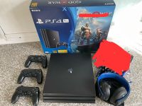 Sony PlayStation 4 Pro mit 3 Controller, Headset, Spiele Niedersachsen - Meine Vorschau