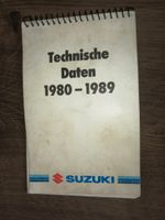 Suzuki Technische Daten 1980-1989 Spiral-Heft 32 Seiten 10x15cm Nordrhein-Westfalen - Enger Vorschau