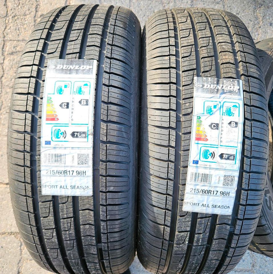 Neu Dunlop Ganzjahresreifen 2x 215/60 R17 96H. 215 60 17 in Sindelfingen