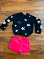 Set Mädchen kurze Hose Shorts 92 98 Pullover Shirt Pulli Bayern - Rain Niederbay Vorschau