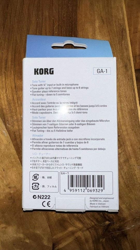 Korg Solo Tuner GA-1 Gitarren /& Bass Stimmgerät/NEU in München