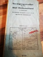 Alte Landkarte v. 1941: Durchgangsstraßen Blatt Ostd. Bielefeld - Senne Vorschau