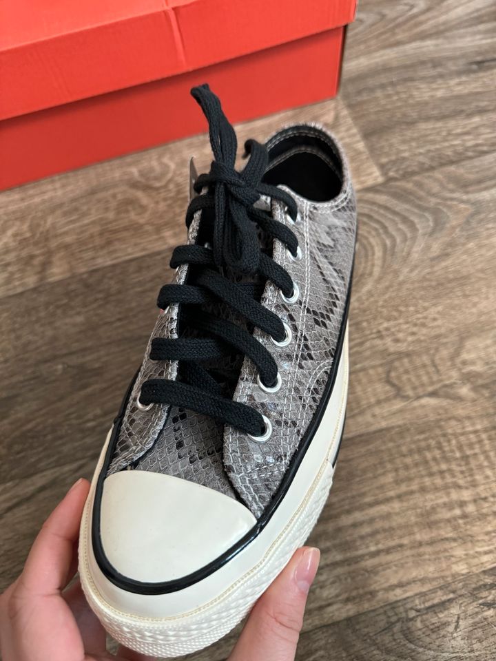 *Neu* Converse Chucks Echt Leder Schlangenmuster grau Gr.38 in Kaiserslautern