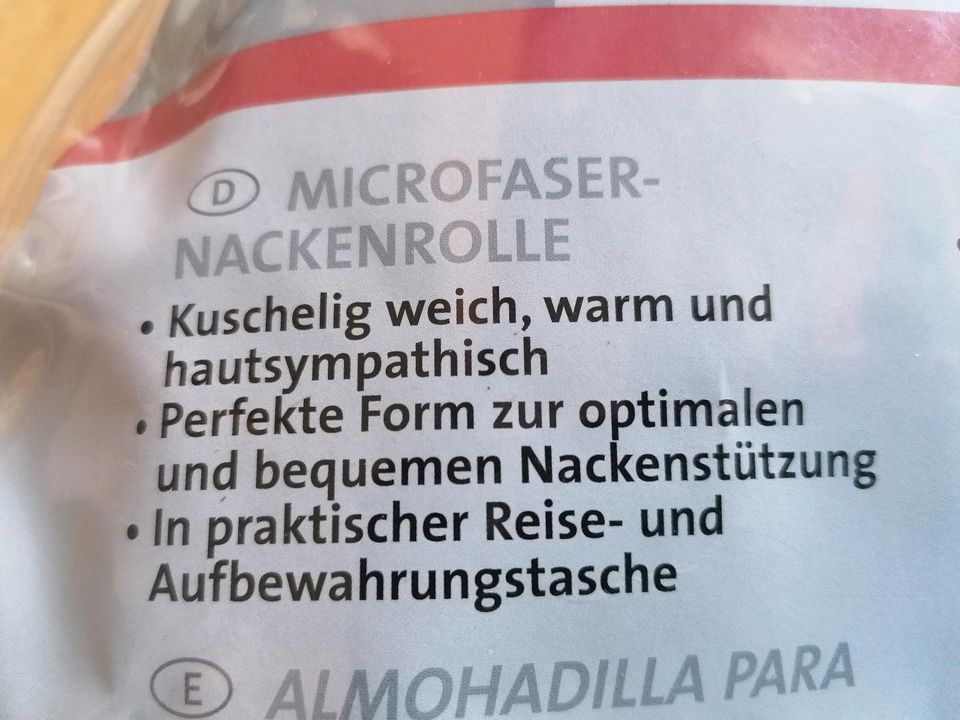 Mikrofaser Nackenrolle Reisen Autofahrt schlafen in Dresden