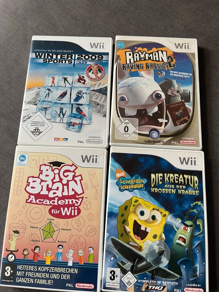 Wii Spiele Spongebob Brain Academy Winter Sports ravmen in Berlin