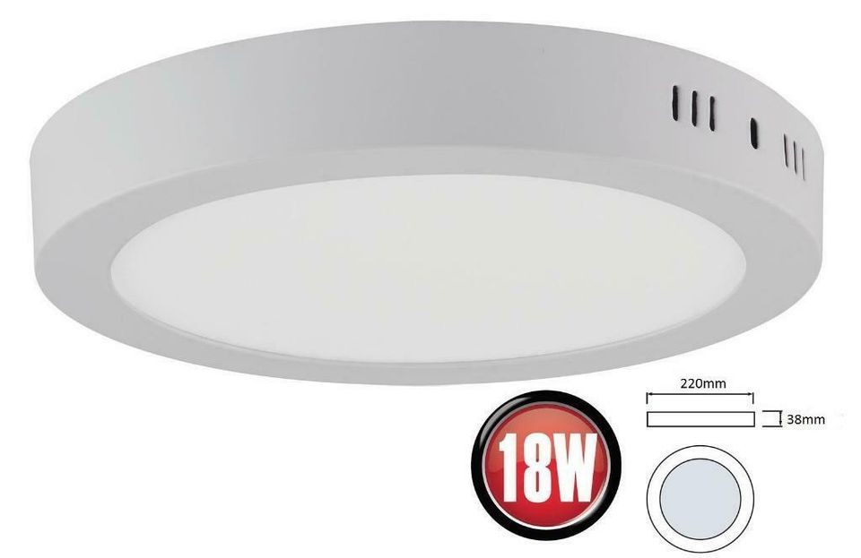 LED Deckenleuchte Deckenlampe Aufputz 12W-24W + Trafo Küche Flur in Essen