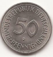175 X 50 Pfennig Münzen, versch. Jahrgänge, SELTEN! Nürnberg (Mittelfr) - Schweinau Vorschau