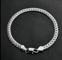 Armband 925 Sterling Silber 20cm 5mm Panzerkette Herren Damen Arm Sachsen-Anhalt - Loitsche-Heinrichsberg Vorschau