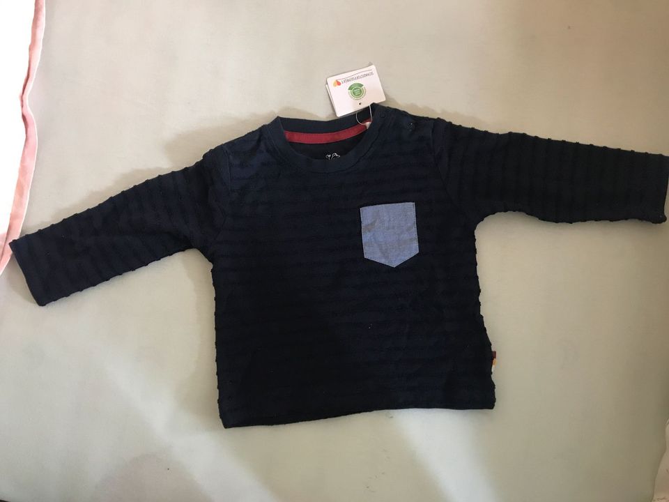 Neu ungebraucht Topolino Langarm Shirt blau weich Oberteil 74 in Burgheim