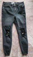 JENNA Damen Skinny Jeans schwarz Pailletten Gr. 38 neu Bayern - Gersthofen Vorschau