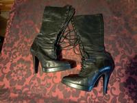 LEDERSTIEFEL DAMENSCHUH GEBRAUCHT MIT SCHNÜRUNG IN GRÖSSE 39 Koblenz - Wallersheim Vorschau