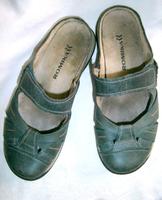 LEDER-PANTOLETTEN VON ROMIKA Gr. 38 - BLAUGRAU Sachsen-Anhalt - Lutherstadt Wittenberg Vorschau
