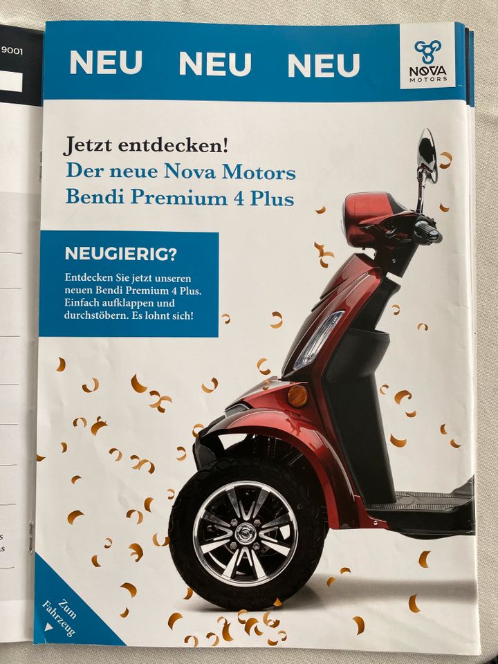 NOVA Motors Bendi Premium 4 Plus - TOP - 900 Meter gefahren - TOP in Dresden