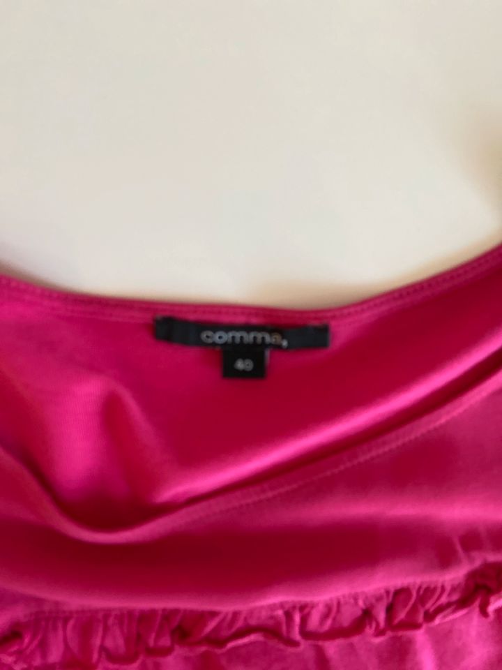 Comma Shirt pink Rüschen 40 in Hüllhorst