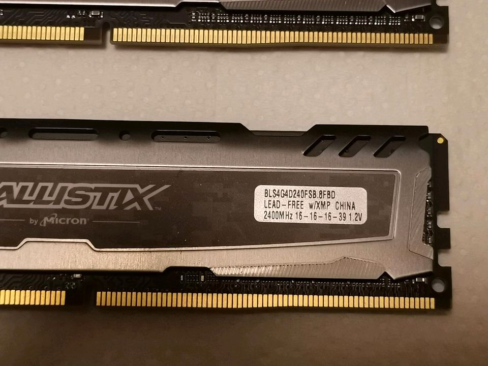 Crucial Ballistix DDR4 8GB Kit 2*4GB Top Zustand in Westerstede