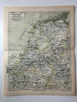 Niederlande Holland netherlands Landkarte Karte Map alt Farbdruck Hessen - Kassel Vorschau