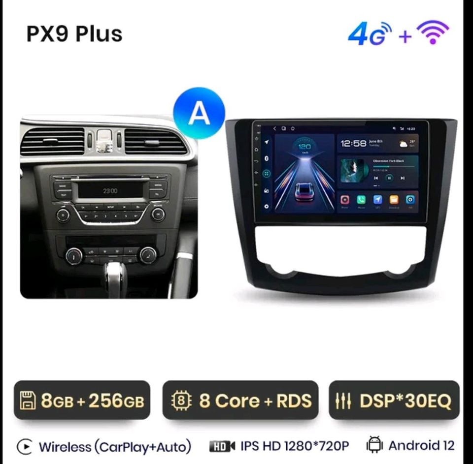 Android Autoradio für Renault Kadjar 2015-2019 Multimedia,GPS in Burghausen