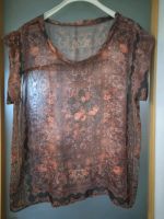 Shirt Bluse Kastenform braun Rosen Boho 38 Nordrhein-Westfalen - Lüdenscheid Vorschau