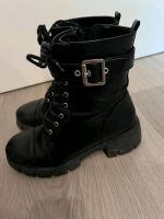 Damenstiefel schwarz Leder Grösse 38 Nordrhein-Westfalen - Krefeld Vorschau