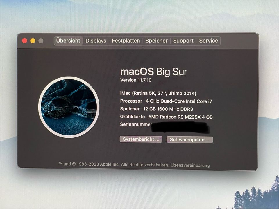 iMac 5K 27“ Ende 2014 i7 4 GHz, R9 M295X, 3TB FD, 8GB in Trier